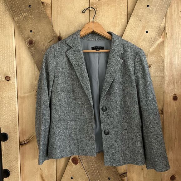 ANN TAYLOR || Grey Blazer - Picture 1 of 4